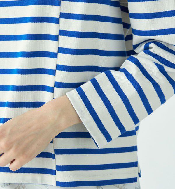 MACPHEE「スーピマコットンボーダー クルーネックプルオーバー」|Tシャツ・カットソー|