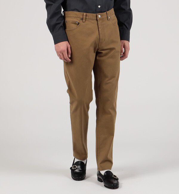 TOMORROWLAND MENS「サージストレッチ 5ポケットストレートパンツ」|チノ|