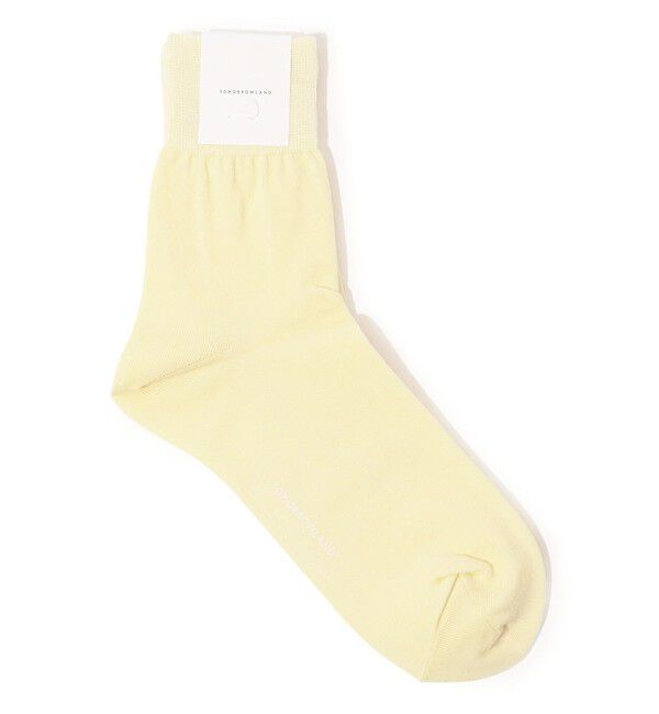 TOMORROWLAND GOODS「TOMORROWLAND コットンソックス」|ソックス|21 ライトイエロー
