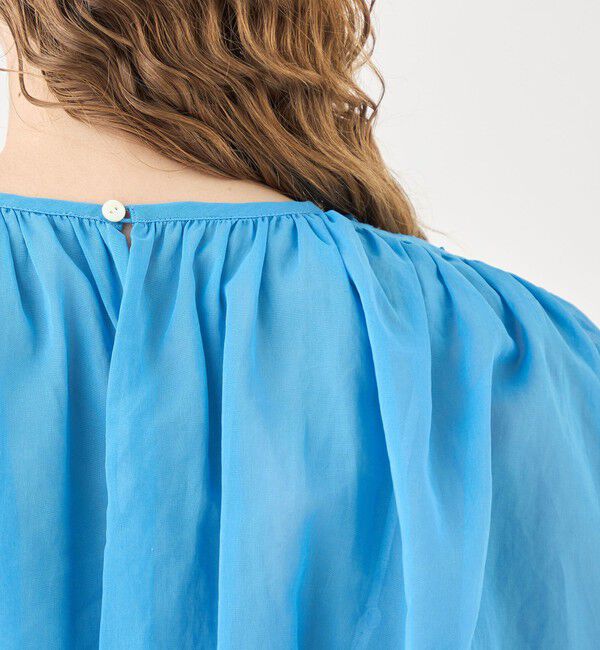 TOMORROWLAND collection「ルコットンオーガンジー バブルギャザーブラウス」|シャツ・ブラウス|