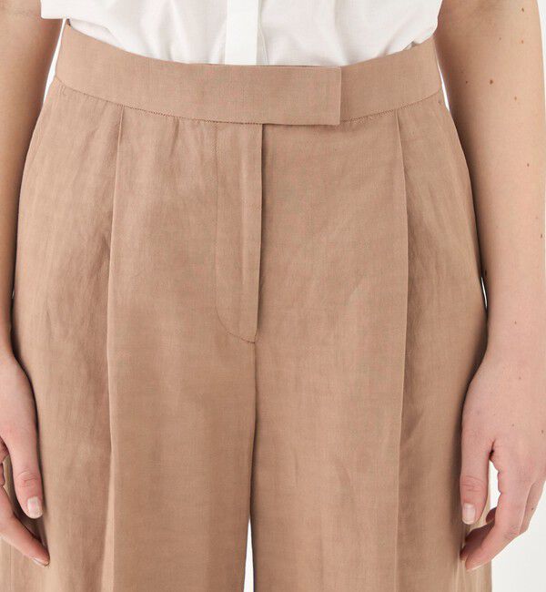 TOMORROWLAND collection「コンパクトリネン タックワイドパンツ」|その他|