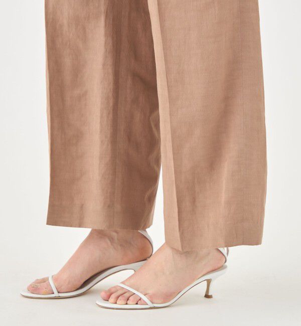 TOMORROWLAND collection「コンパクトリネン タックワイドパンツ」|その他|