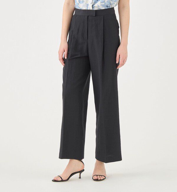 TOMORROWLAND collection「コンパクトリネン タックワイドパンツ」|その他|