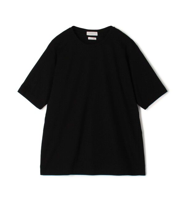 TOMORROWLAND MENS「オーガニックスムース クルーネックTシャツ」|Tシャツ・カットソー|19 ブラック