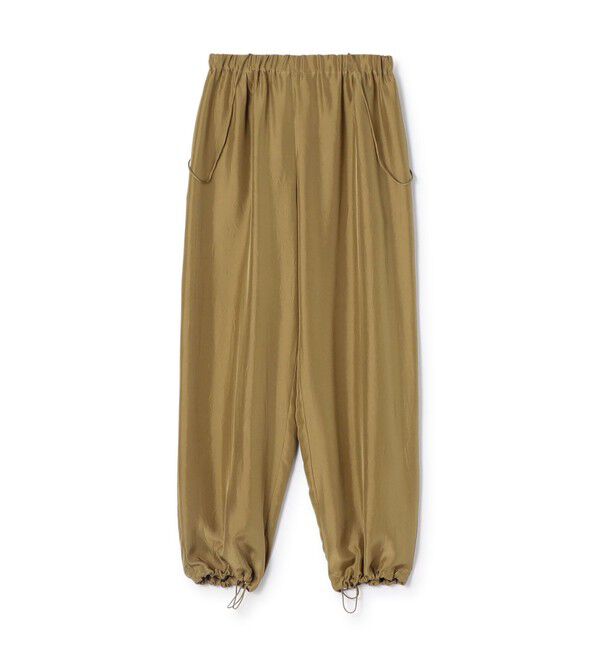 GALERIE VIE「シルクハブタエ トラックイージーパンツ」|その他|45 キャメル