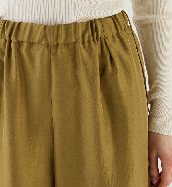 GALERIE VIE「シルクハブタエ トラックイージーパンツ」|その他|