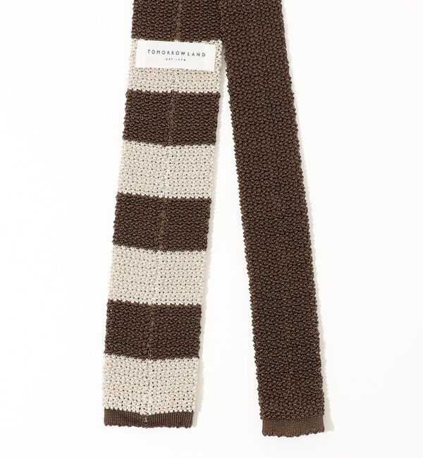 TOMORROWLAND GOODS「TOMORROWLAND シルク ボーダーニットタイ」|ネクタイ・蝶ネクタイ|