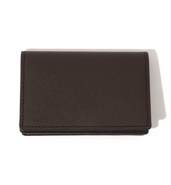 TOMORROWLAND GOODS「【別注】BROOKLYN MUSEUM シュリンクレザー マチカードケース」|名刺入れ・カードケース|49 ダークブラウン