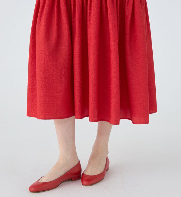 MACPHEE「【WEB限定】クレープサテン ティアードキャミソールワンピース」|ワンピース|