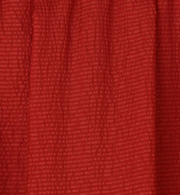 MACPHEE「【WEB限定】クレープサテン ギャザーロングスカート」|フレア|