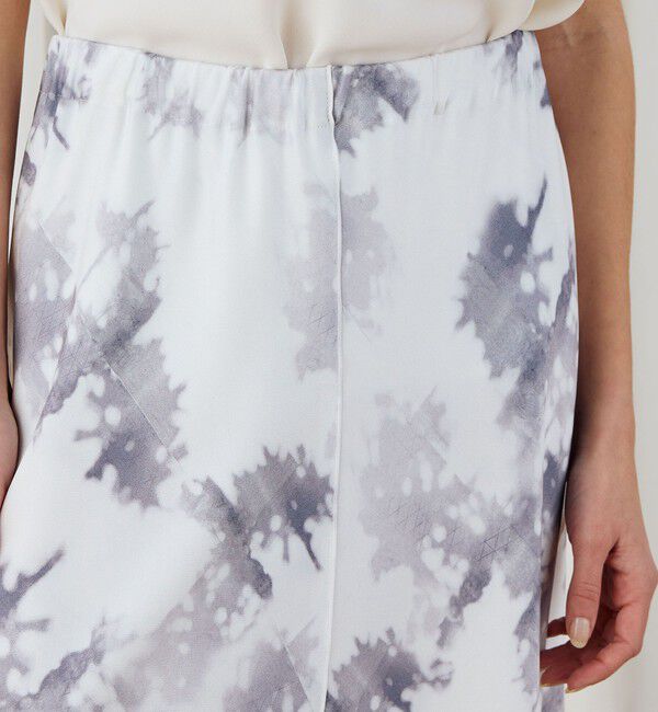 DES PRES「ライト＆シャドープリント マーメイドマキシスカート」|フレア|