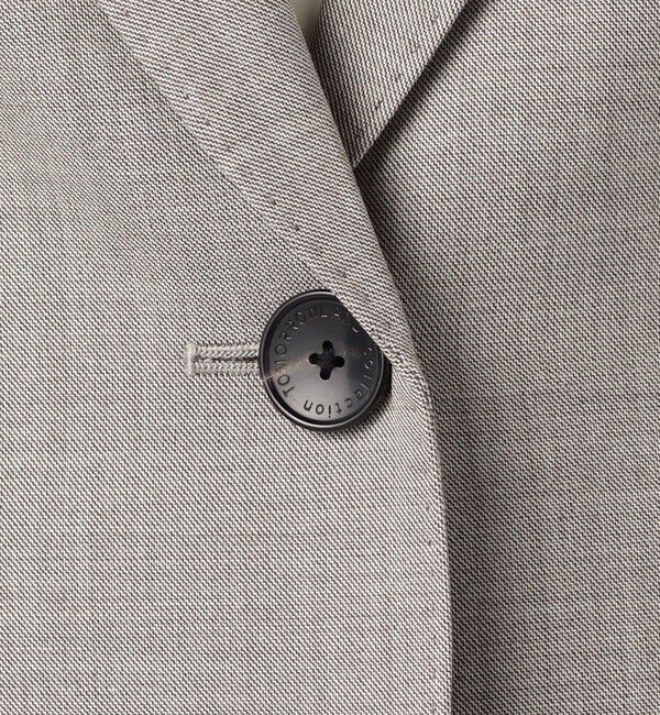 TOMORROWLAND collection「シャイニーシャーク 1Bシングルジャケット」|テーラードジャケット|