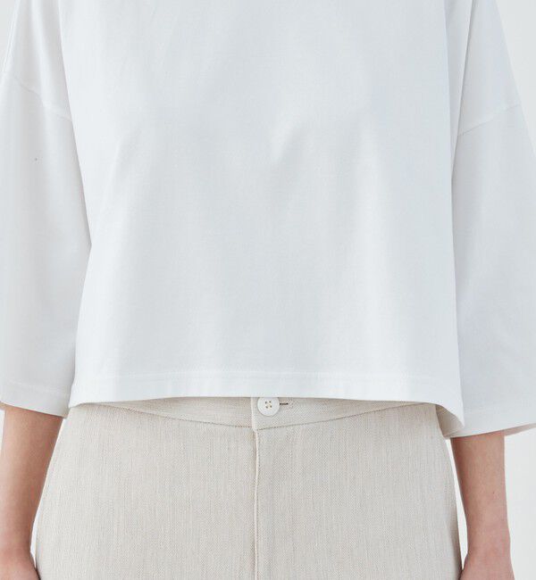 GALERIE VIE「コンパクトジャージー ワイドプルオーバー」|Tシャツ・カットソー|