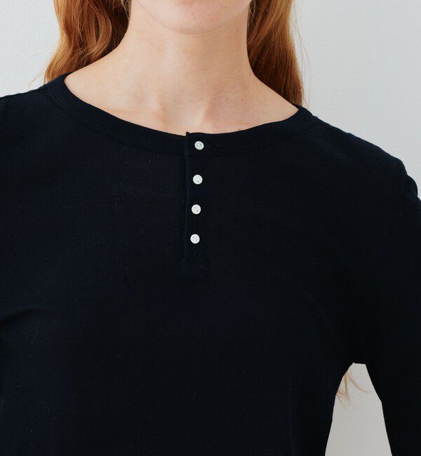 GALERIE VIE「ガーゼジャージー ヘンリーネックプルオーバー」|Tシャツ・カットソー|