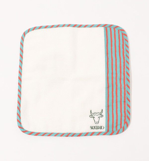 SOULEIADO「SOULEIADO プリントコンビ ハンドタオル」|ハンカチ|