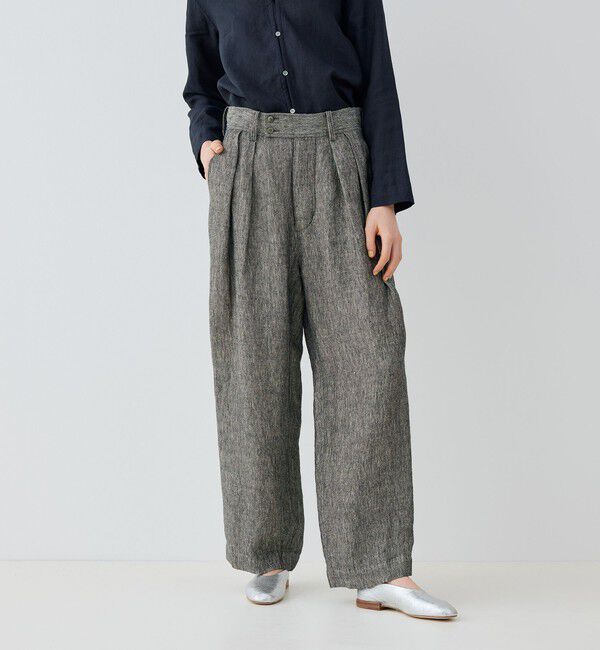 GALERIE VIE「ヘリテージリネン アーミースラックスパンツ」|スラックス|