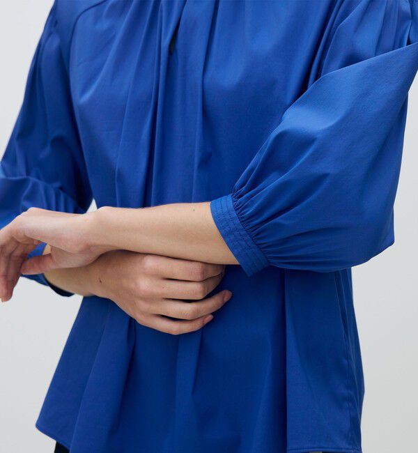 TOMORROWLAND collection「ストレッチブロード ピンタックスリーブブラウス」|シャツ・ブラウス|