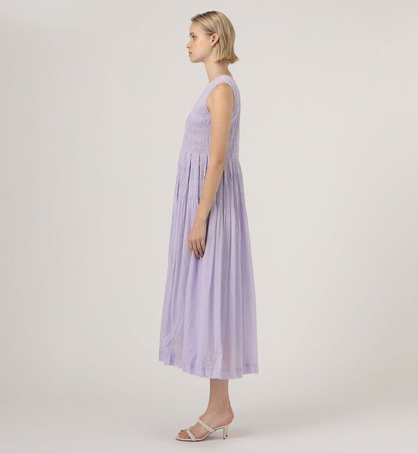 TOMORROWLAND BUYING WEAR「ne Quittez pas COTTON VOILE SHIRRING ドレス」|ワンピース|