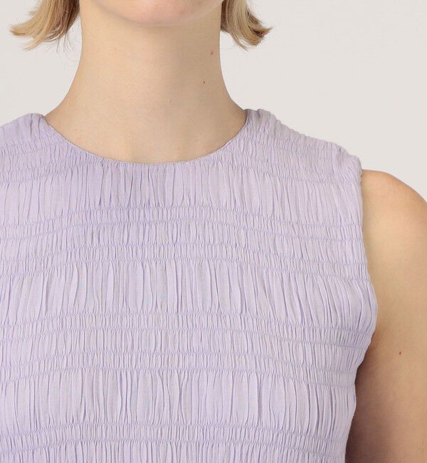 TOMORROWLAND BUYING WEAR「ne Quittez pas COTTON VOILE SHIRRING ドレス」|ワンピース|