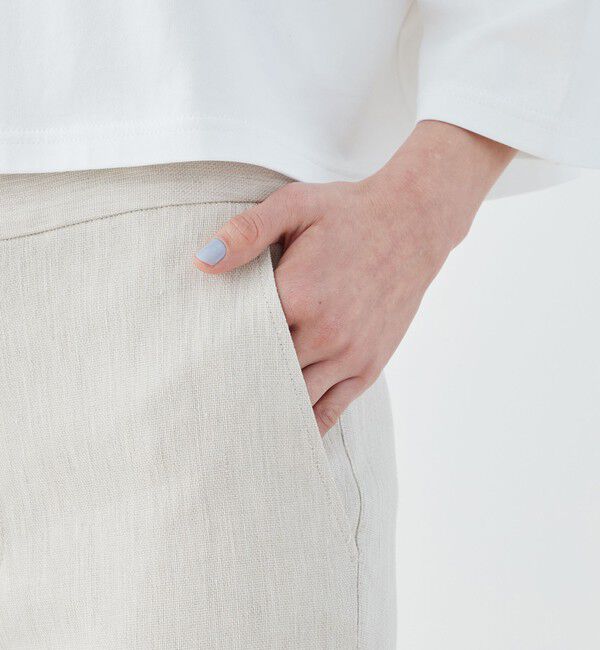 GALERIE VIE「コットンリネンビスコース ストレッチ イージースリムパンツ」|その他|