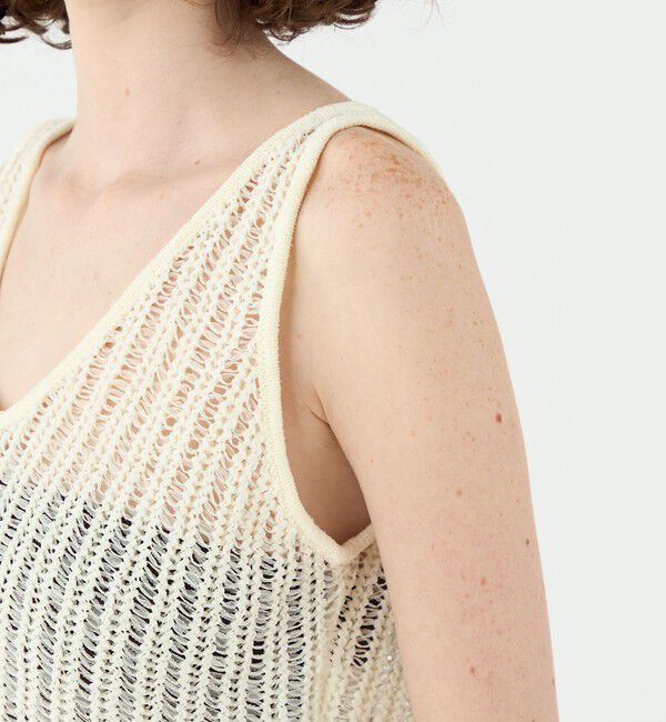 Ballsey「チュールテープ ショートプルオーバー」|ニット・セーター|