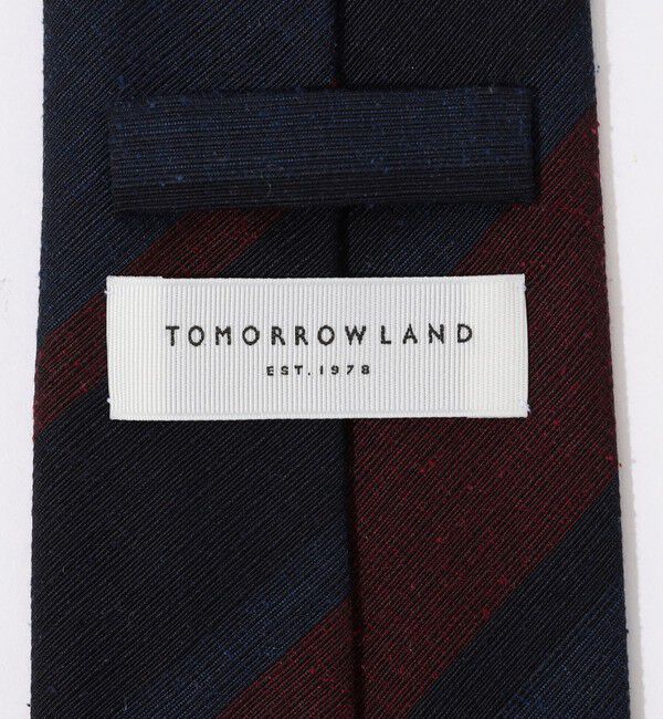 TOMORROWLAND GOODS「TOMORROWLAND シルクシャンタン レジメンタルストライプ ネクタイ」|ネクタイ・蝶ネクタイ|