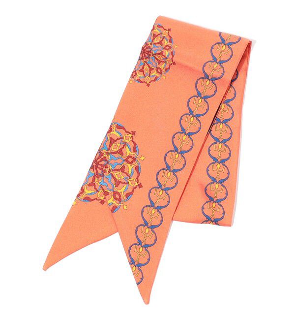 TOMORROWLAND GOODS「Kinloch シルクスカーフ」|バンダナ・スカーフ|34 オレンジ系