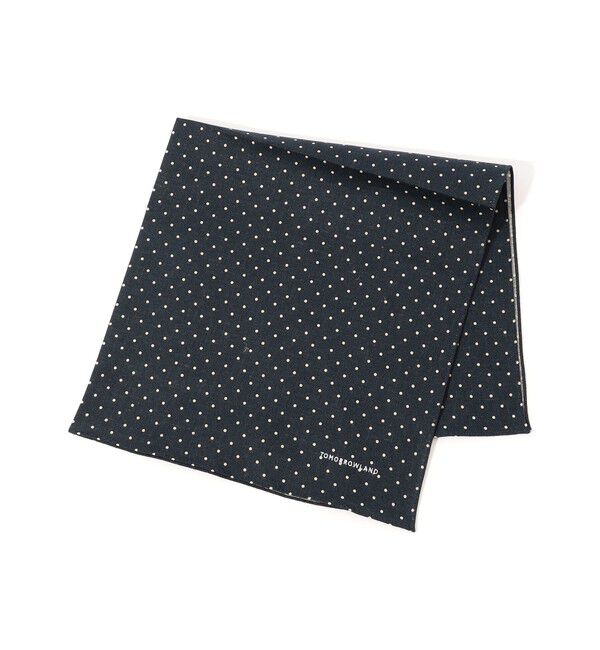 TOMORROWLAND GOODS「TOMORROWLAND コットンリネン ドットハンカチ」|ハンカチ|