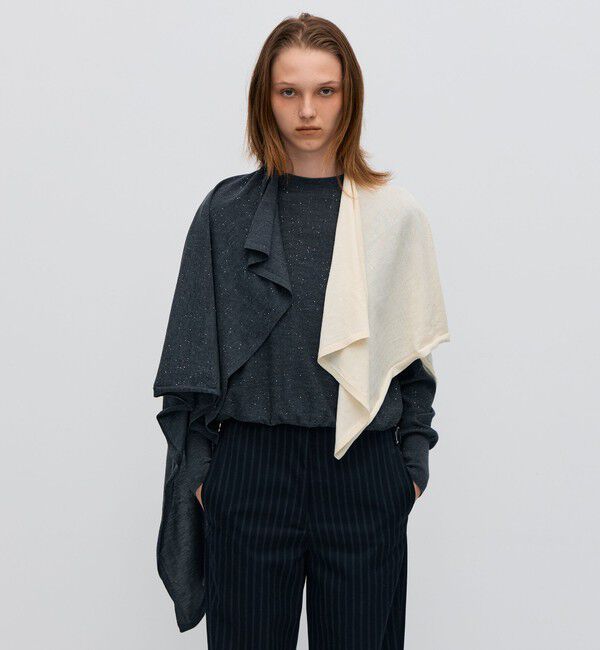 BACCA「スパークルファインウール ニットスカーフ」|バンダナ・スカーフ|