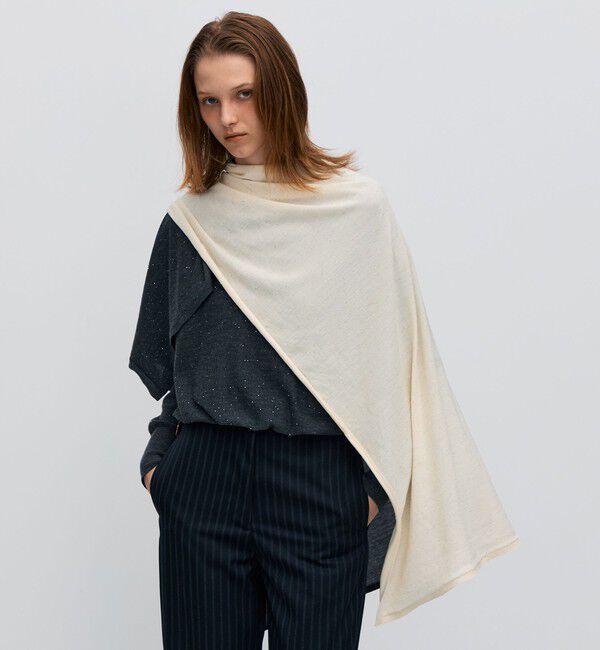 BACCA「スパークルファインウール ニットスカーフ」|バンダナ・スカーフ|