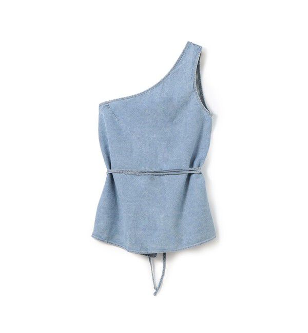 TOMORROWLAND GOODS「BASERANGE EYE ワンショルダートップ」|シャツ・ブラウス|61 ライトブルー