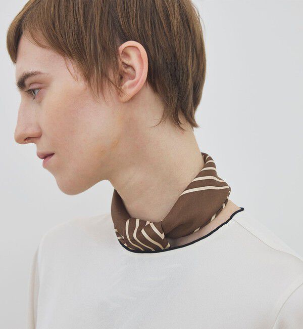 TOMORROWLAND GOODS「LE SCARF ストライプスカーフ」|バンダナ・スカーフ|