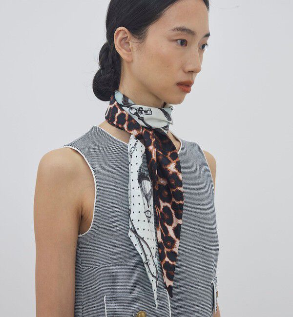 TOMORROWLAND GOODS「manipuri BIT BALLOON ダイヤ型スカーフ」|バンダナ・スカーフ|