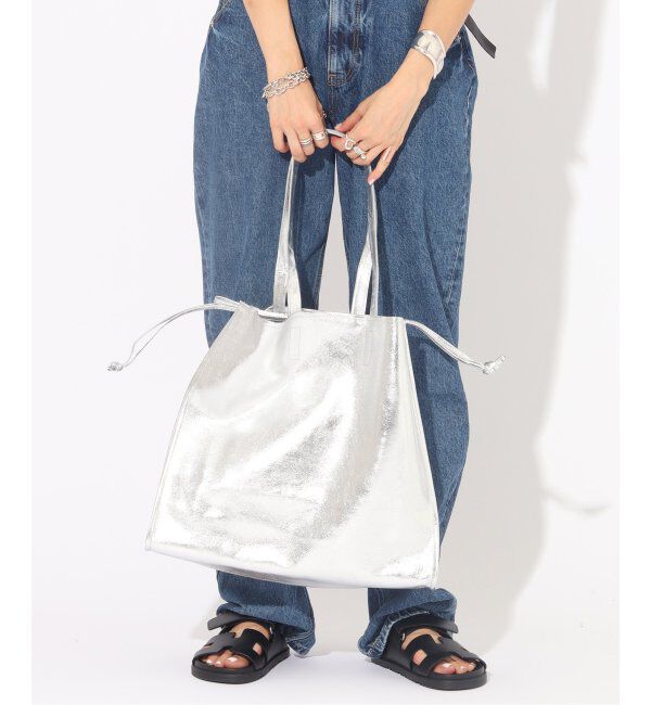  「【blancle/ ブランクレ】M.LETHER SQUEEZE BIG TOTE」|トートバッグ|