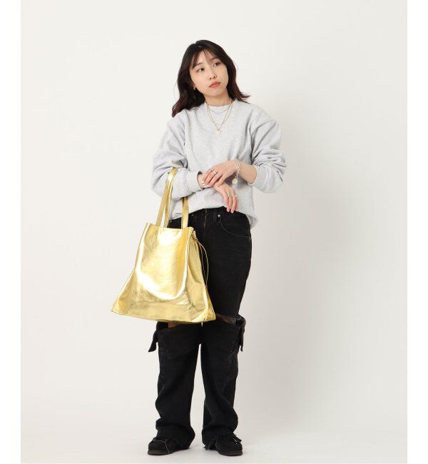  「【blancle/ ブランクレ】M.LETHER SQUEEZE BIG TOTE」|トートバッグ|