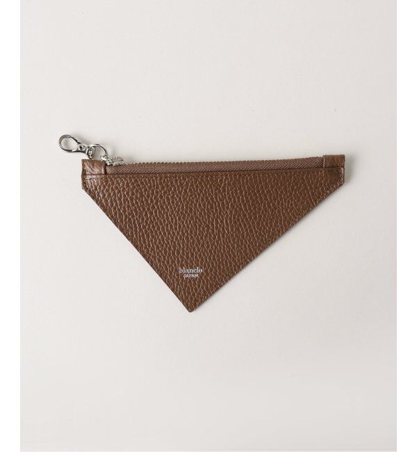  「【blancle/ ブランクレ】T.LETHER TRIANGLE POUCH」|ポーチ|ブラウン B