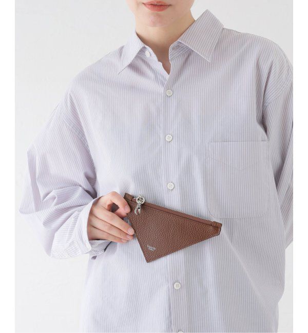  「【blancle/ ブランクレ】T.LETHER TRIANGLE POUCH」|ポーチ|