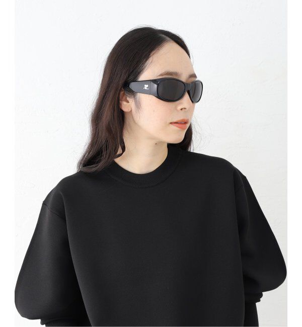 EYETHINK「【COURREGES / クレージュ】HYBRID 01 SUNGLASSES black」|サングラス|