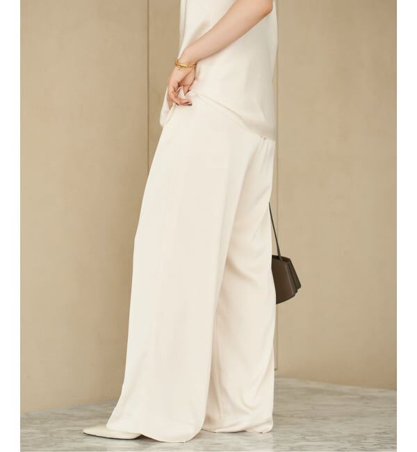 Plage「《追加》dull satin relax パンツ」|その他|