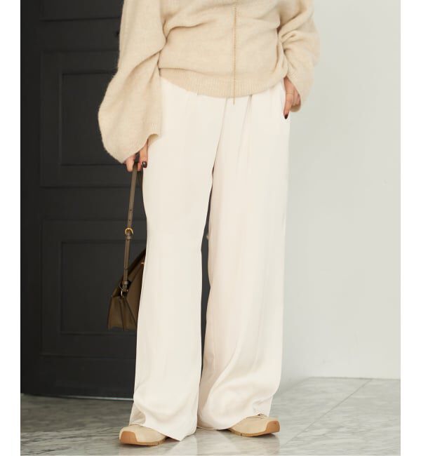 Plage「《追加》dull satin relax パンツ」|その他|
