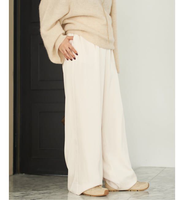 Plage「《追加》dull satin relax パンツ」|その他|