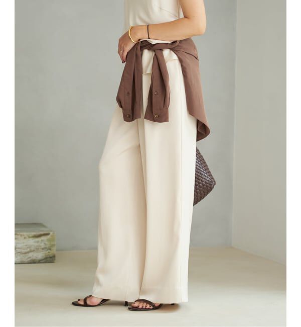 Plage「《追加》dull satin relax パンツ」|その他|