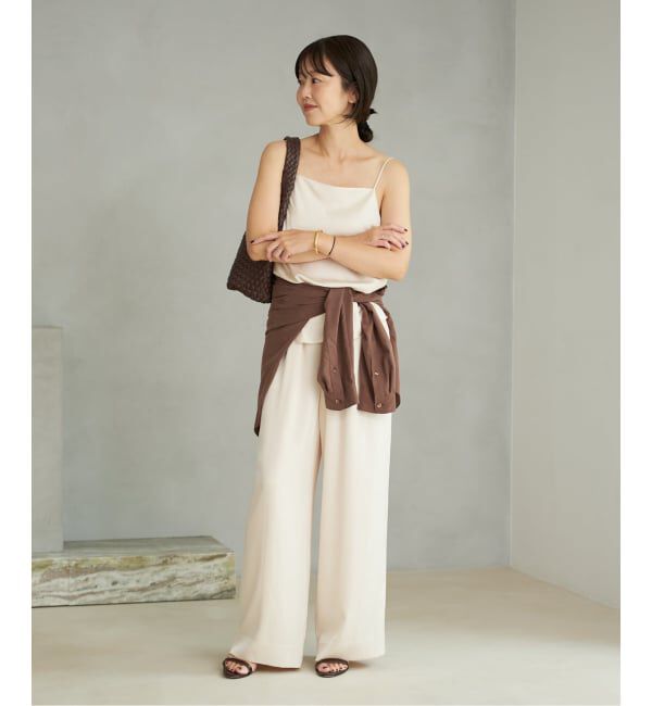 Plage「《追加》dull satin relax パンツ」|その他|