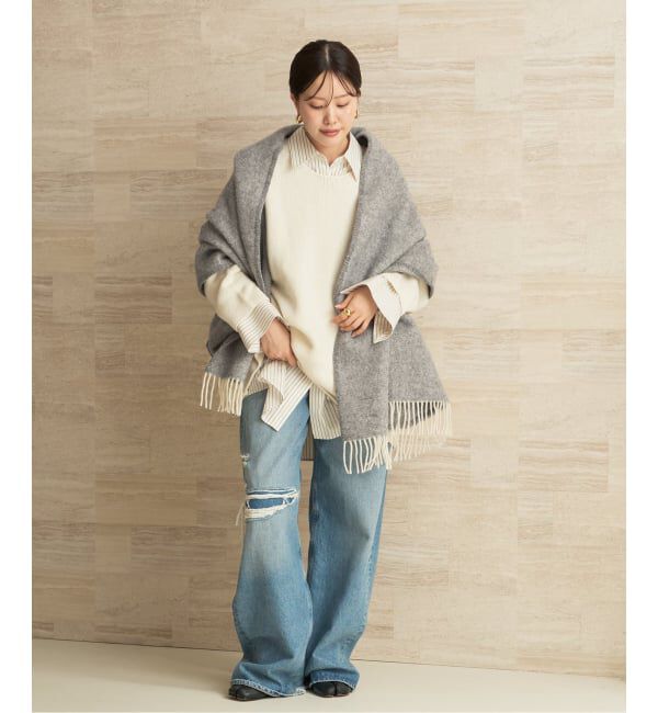 Plage「LAPUAN KANKURIT / ラプアンカンクリ POCKET SHAWL ARVO ショール」|ストール|