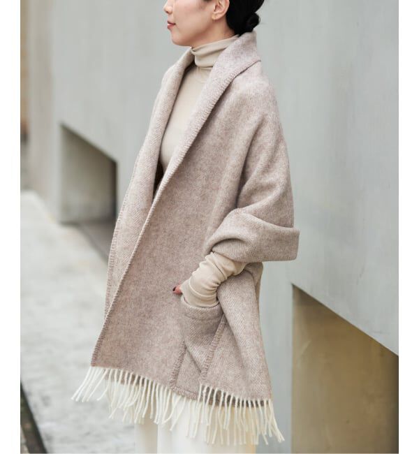 Plage「LAPUAN KANKURIT / ラプアンカンクリ POCKET SHAWL ARVO ショール」|ストール|