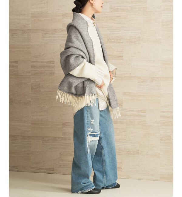 Plage「LAPUAN KANKURIT / ラプアンカンクリ POCKET SHAWL ARVO ショール」|ストール|