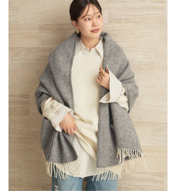 Plage「LAPUAN KANKURIT / ラプアンカンクリ POCKET SHAWL ARVO ショール」|ストール|