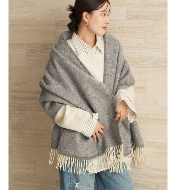 Plage「LAPUAN KANKURIT / ラプアンカンクリ POCKET SHAWL ARVO ショール」|ストール|