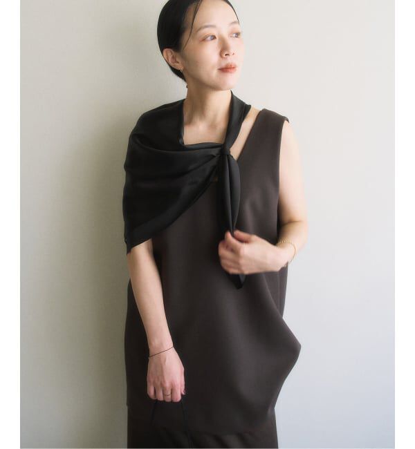 Plage「《一部カラー新宿店・WEB限定》MY_silk satin スカーフ」|バンダナ・スカーフ|