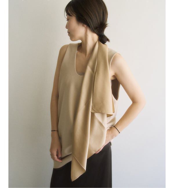 Plage「《一部カラー新宿店・WEB限定》MY_silk satin スカーフ」|バンダナ・スカーフ|